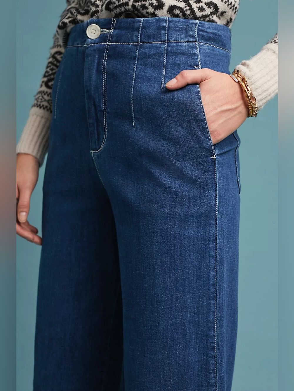 Pilcro Ultra High-Rise Wide-Leg Jeans 29 - Picture 4 of 11